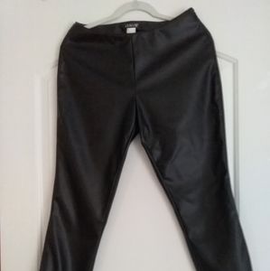 Black leather pants